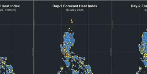 菲律宾新闻 大马尼拉高温预警 体感最高达43°C,14地进入危险热指数