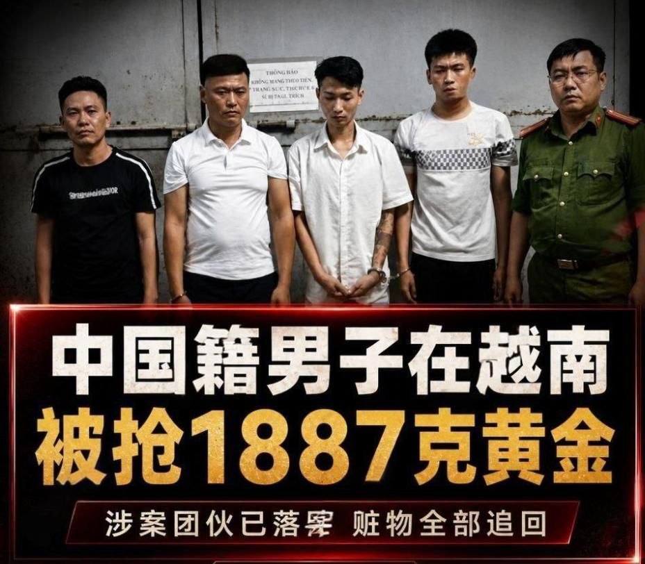 越南新闻 中国男子在越南遭抢近1.9公斤黄金 涉案75亿越盾,抢劫团伙已被端