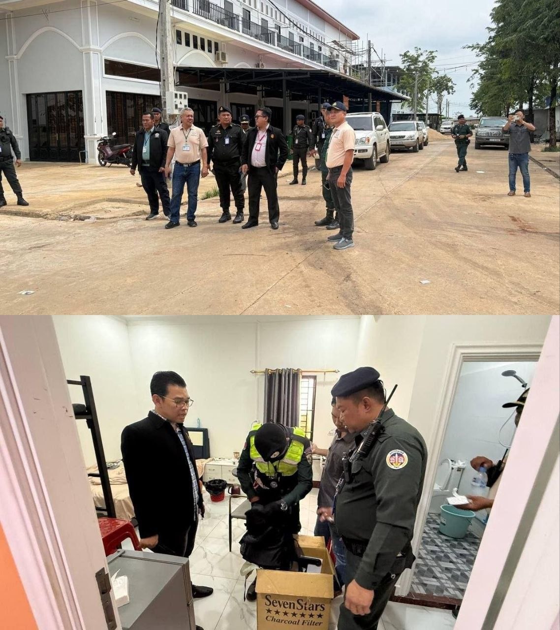 🇰🇭特本克蒙警方查旅馆,一无所获!