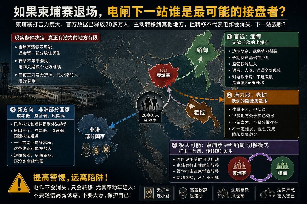 柬埔寨 如果柬埔寨真的退场,电闸下一站谁是最可能的接盘者?