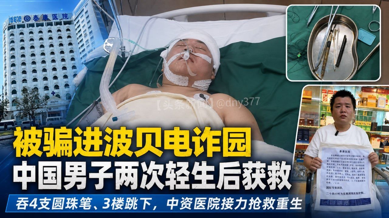 反诈宣传 #柬埔寨 被骗进波贝电诈园,中国男子两次轻生后获救重生