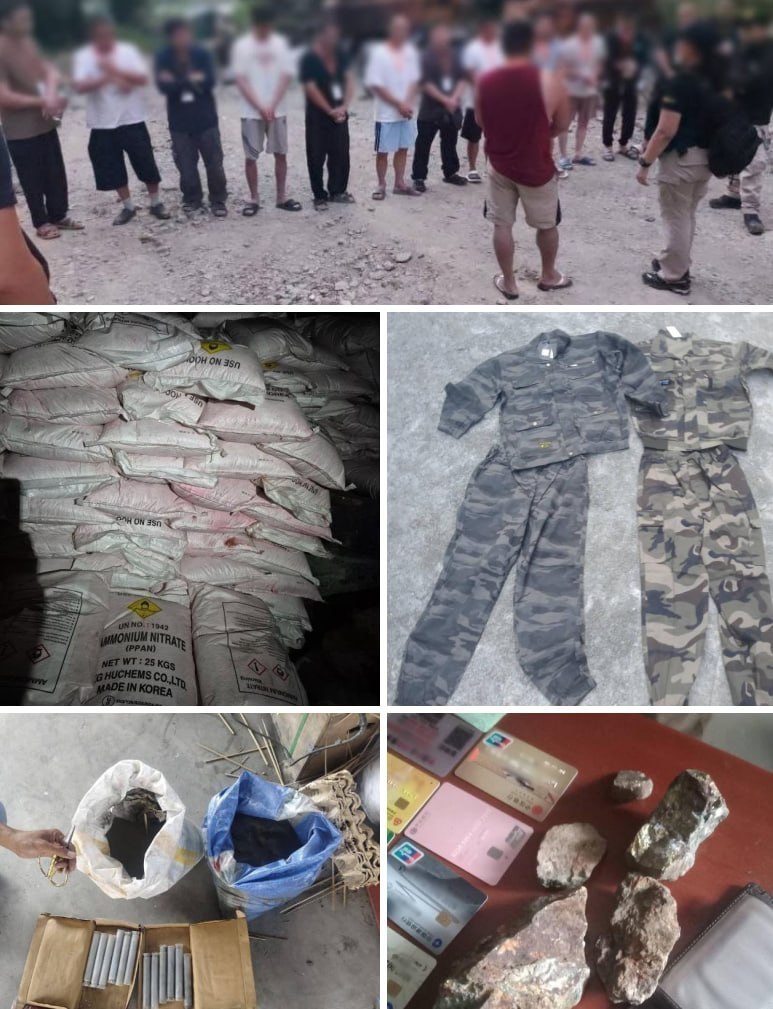 菲律宾 警员被指卷入中国人非法矿场案 家人承认每月收14万P 现场曾查出爆炸物和军服